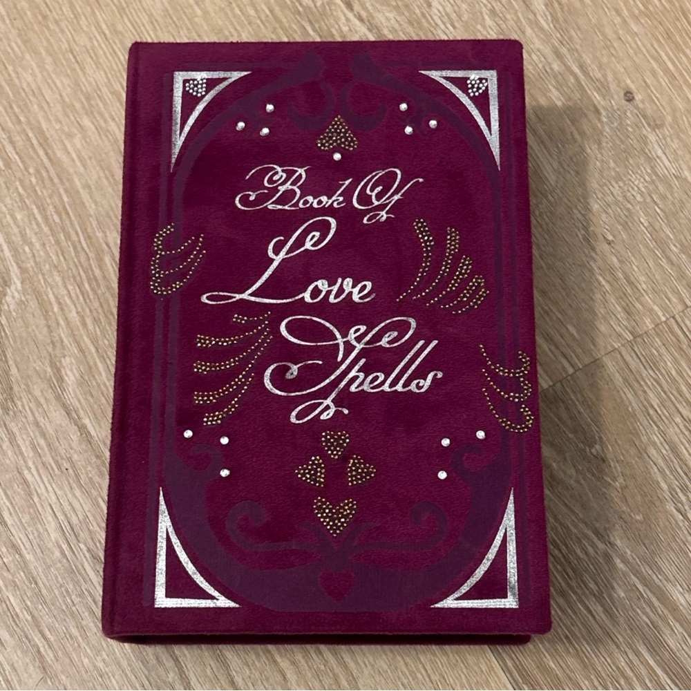 Book of Love Spells Jewelry / Trinket Box - Burgundy